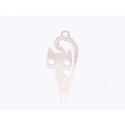 E1616 N Charm Ag 925 "Pisica" 29x12mm, 0.5mm 1 buc