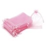 D016-Saculet din organza roz10x8cm-1 buc