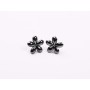 Cercei 16mm Black Pearl- 1 pereche