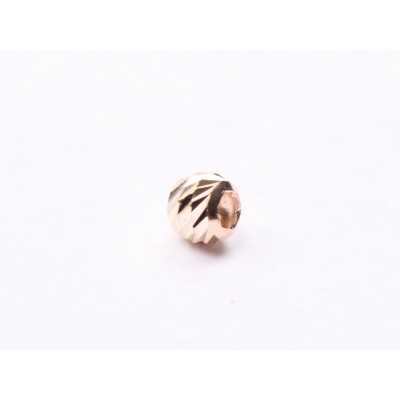 AU004-Biluta aur 14K slash 2.5 mm, gaura de 1.2 mm - 1 buc