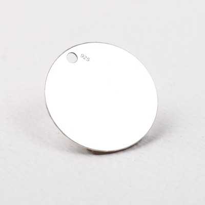 K025 N Charm banut argint cu o gaura 20mm 0.3 mm