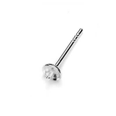 G0078-Tije cu platou concav 4mm si pin 2mm perle gaurite pe jumat