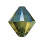 2458-SWAROVSKI ELEMENTS 5328 Crystal Iridescent Green 4mm-1buc